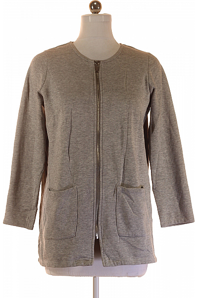 Dámská Mikina Rozepínací Šedá Gina Vel. 38