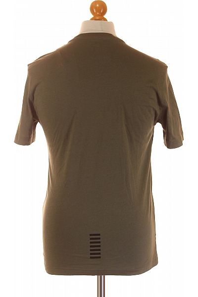 Jednoduché Pánské Tričko Zelené ARMANI Vel. XS