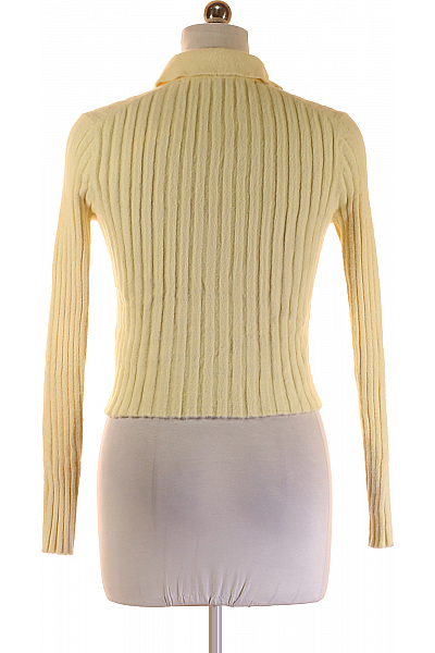 ZARA Dámský Pulovr Žlutý Second hand Vel. M