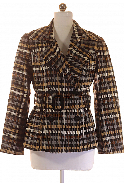 TAIFUN Dámský Kabát Vlněný Hnědý Vel. 40 TAIFUN Dámský Kabát Vlněný Hnědý Vel. 40