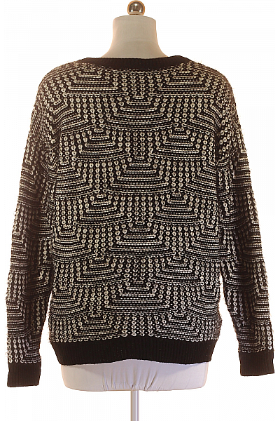 Dámský Svetr Černobílý Gina Second hand Vel. 40
