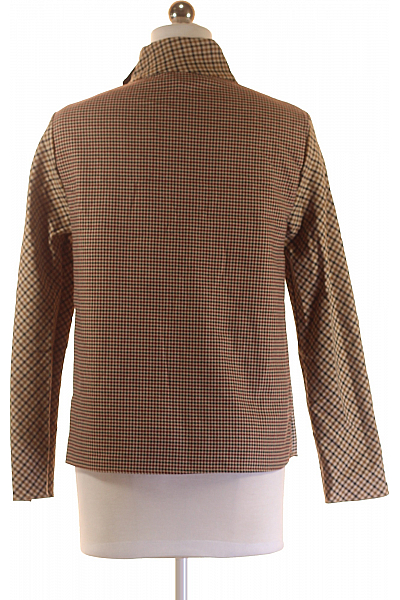 ZARA Vzorovaná  Halenka Hnědá Vel. XS