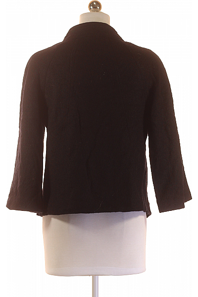 Teplé Dámské Sako Vlněné Černé Second hand Vel.  36