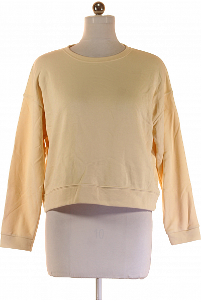 Dámská Mikina Béžová Second Hand Vel. M Dámská Mikina Béžová Second Hand Vel. M