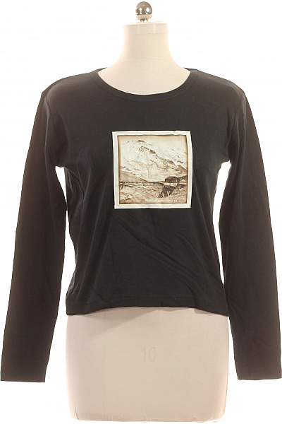 Dámské Tričko Černé MARJO Vel. L