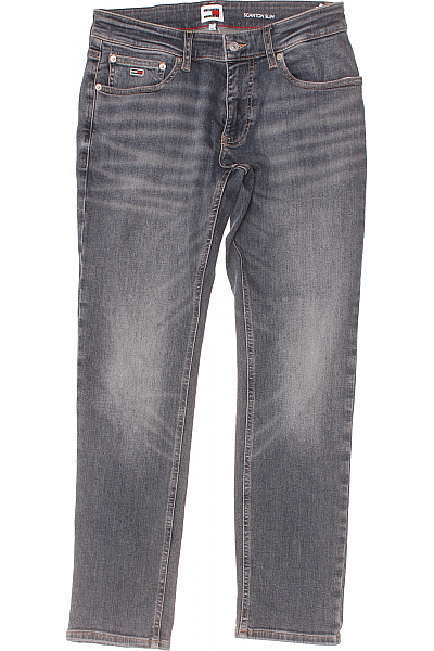 TOMMY HILFIGER Pánské Rovné Džíny Modré Second Hand Vel. 32/30 TOMMY HILFIGER Pánské Rovné Džíny Modré Second Hand Vel. 32/30