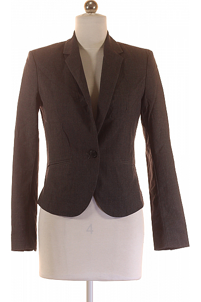 Společenské Dámské Sako Šedé Second Hand Vel. 34