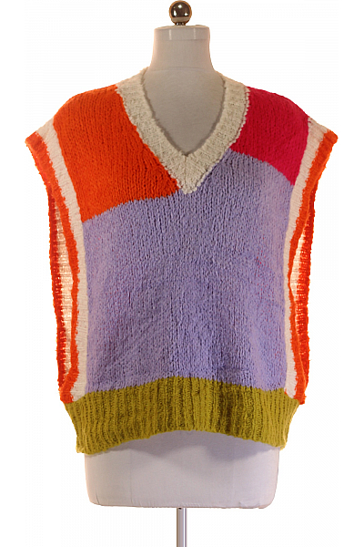 Kratká Dámská Vesta Barevná Kratká Dámská Vesta Barevná