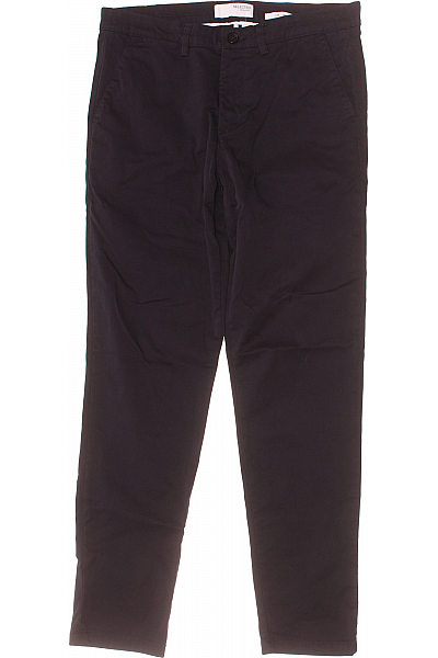 Pánské Kalhoty Modré SELECTED Second Hand Vel. 34/34