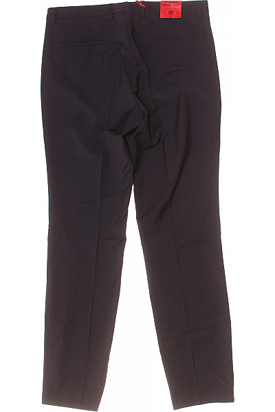 Hugo Boss Pánské Kalhoty Vlněné Modré