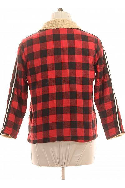 Krátký Pánský Kabát Červený Vel. M