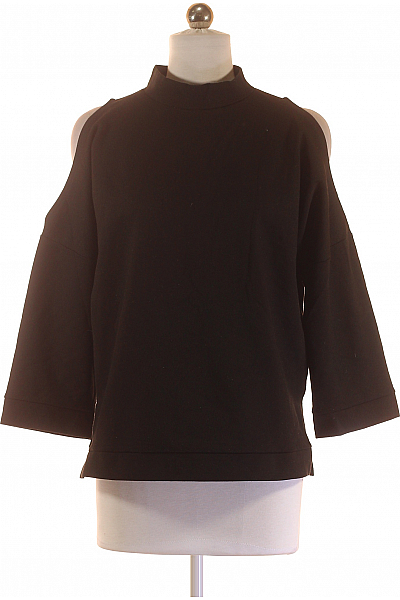  Halenka Jednobarevná Černá Vel. S