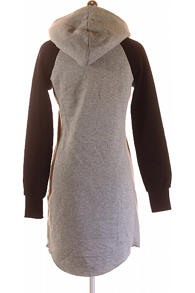 SMILODOX  Mikinové Šaty Šedé Vel. XS