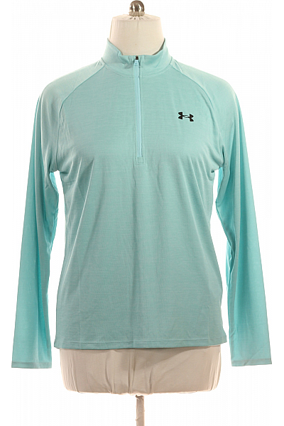 UNDER ARMOUR Sportovní Pánské Tričko S Dlouhým Rukávem Polyesterové Modré