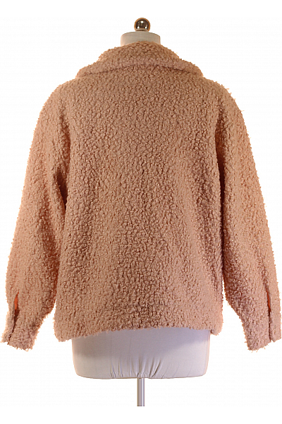 Dámský Kabát Růžový Second hand Vel. M