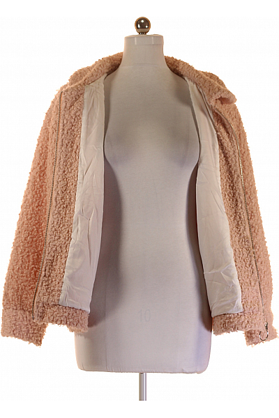 Dámský Kabát Růžový Second hand Vel. M