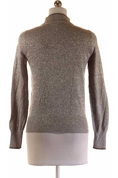 Dámský Svetr Stříbrný Marie Lund Second hand Vel. XS