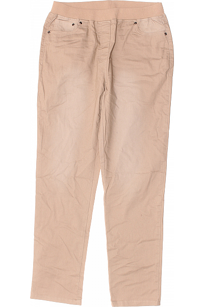 Dámské Kalhoty Béžové Second Hand Vel. 44 Dámské Kalhoty Béžové Second Hand Vel. 44