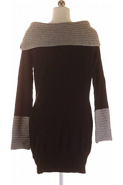 RAINBOW  Šaty Pletené Černé Vel. 40/42