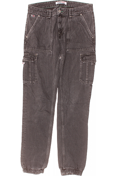 Pánské Kalhoty Černé TOMMY HILFIGER Second Hand Vel. 31/32