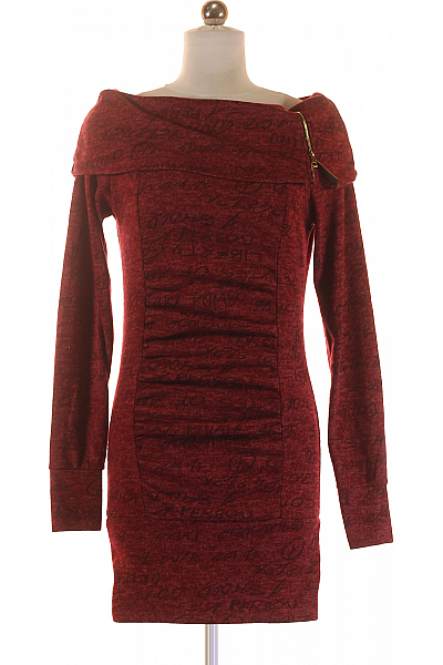  Šaty Pletené Vínová