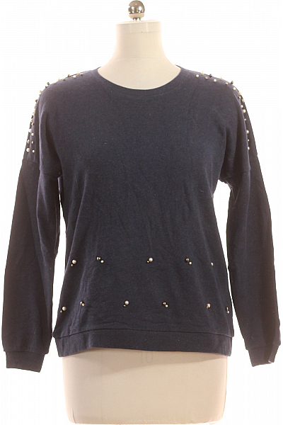 Dámská Mikina Bez Zapínání Modrá Basefield Second hand Vel. M