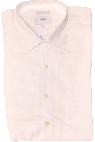 Tchibo Pánská Košile Jednobarevná Bílá Vel. 41/42