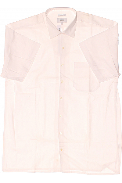 Tchibo Pánská Košile Jednobarevná Bílá Vel. 41/42