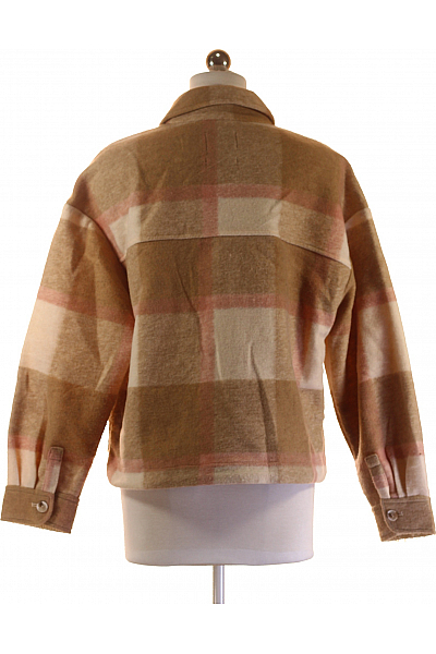 Krátký Dámský Kabát Barevný CLOCKHOUSE Second hand Vel. 36