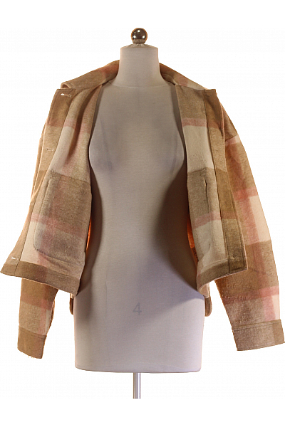 Krátký Dámský Kabát Barevný CLOCKHOUSE Second hand Vel. 36