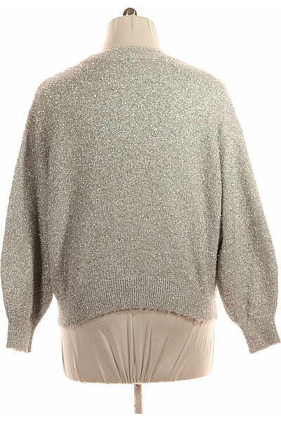 Dámský Svetr Stříbrný Second hand Vel.  L