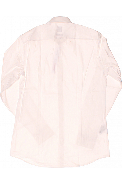 Pánská Košile Jednobarevná Bílá Hugo Boss Second hand Vel. 39