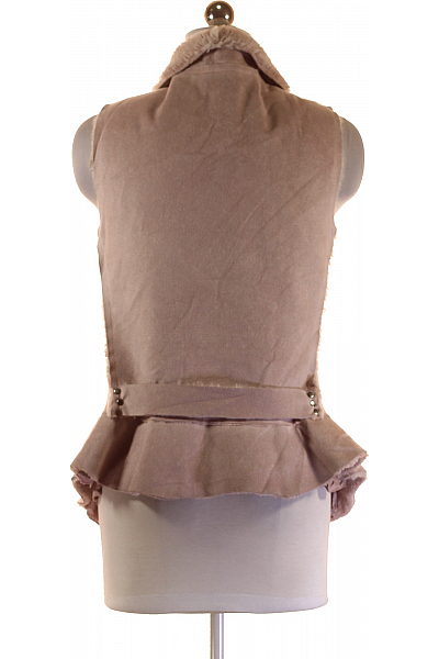 Kratká Dámská Vesta Růžová Vel. S