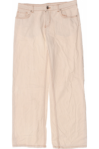 Dámské Džíny Bílé Second Hand Vel.  38