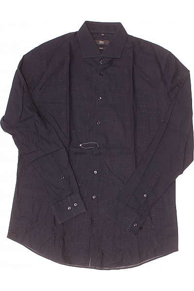 Jake*s Pánská Košile Jednobarevná Modrá Vel. 41/42