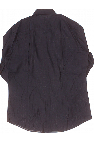 Jake*s Pánská Košile Jednobarevná Modrá Vel. 41/42