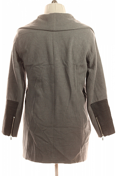 Krátký Dámský Kabát Šedý