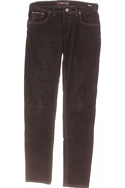 Pánské Rovné Džíny Černé Second Hand Vel. 32 Pánské Rovné Džíny Černé Second Hand Vel. 32