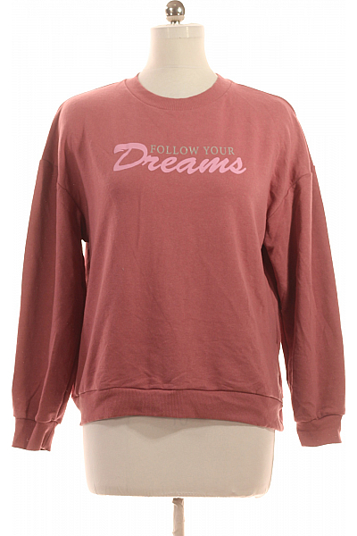 Dámská Mikina Bez Zapínání Růžová Vel. 40