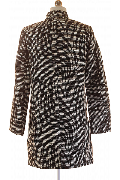 Dámský Kabát Černobílý Vel. 34