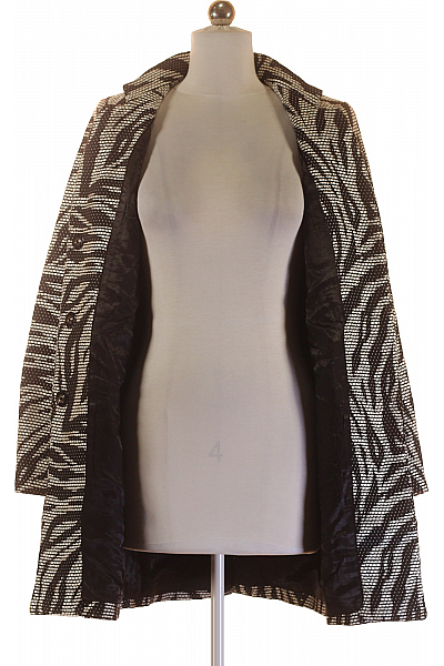 Dámský Kabát Černobílý Vel. 34