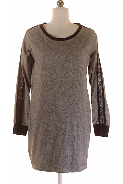 Šaty Šedé Second Hand Vel. S