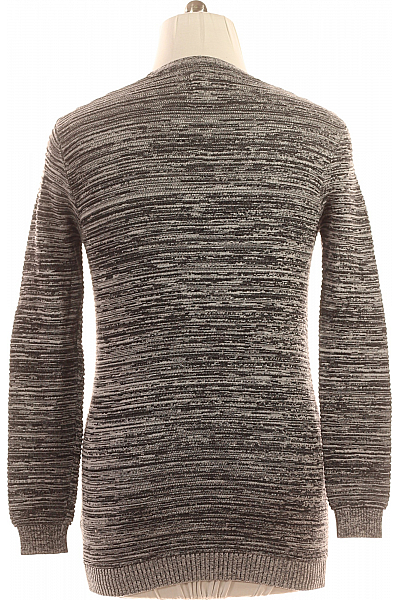 Pánský Pulovr Černobílý Vel. XL