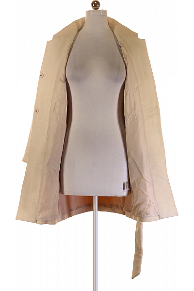 Krátký Dámský Kabát Béžový Vel. 36