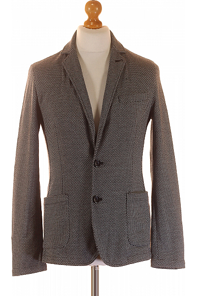 TONI Pánské Volnočasové Sako Černobílé Vel. S