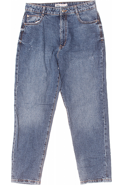 ZARA Boyfriend Dámské Džíny Modré Vel. 42
