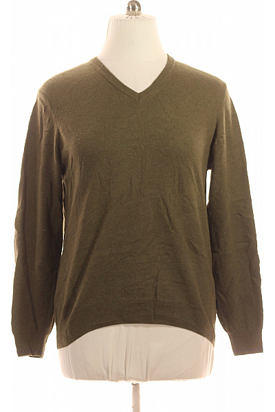 OLYMP Pánský Svetr Vlněný Khaký Vel. L