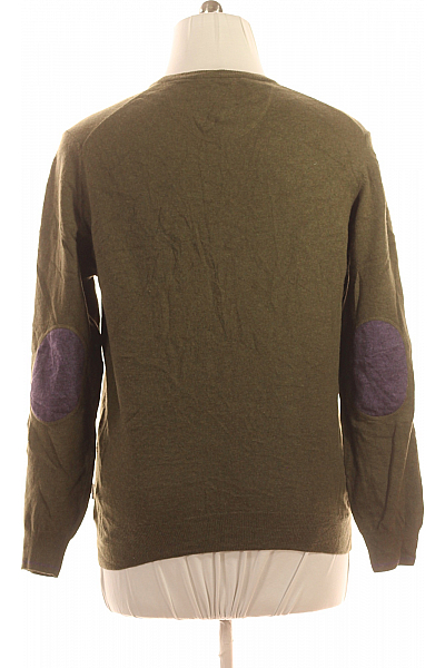 OLYMP Pánský Svetr Vlněný Khaký Vel. L
