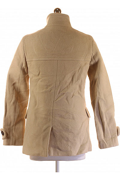 Krátký Dámský Kabát Vlněný Béžový BANANA REPUBLIC Vel. XS