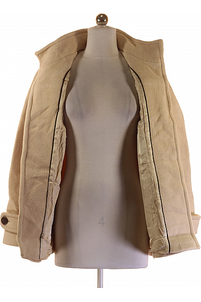 Krátký Dámský Kabát Vlněný Béžový BANANA REPUBLIC Vel. XS